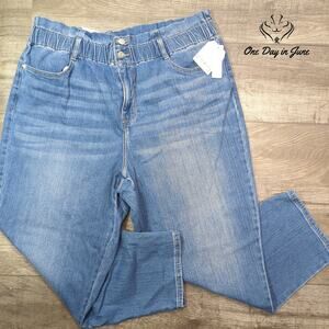 Wonderly Plus Size Paperbag Waist Jeans Size 18W